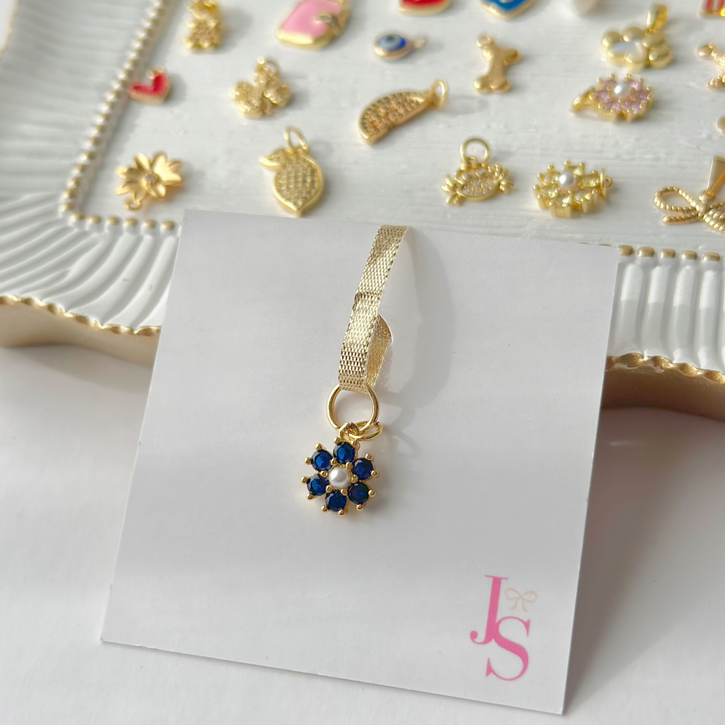 Flower Crystal Charm