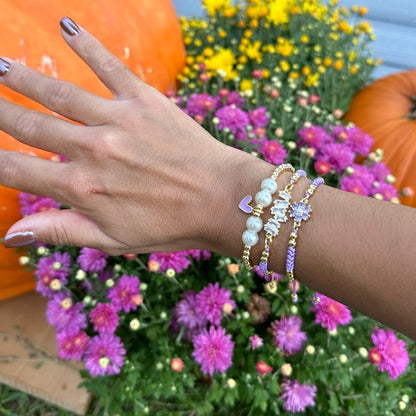 Pearls & Heart Bracelet