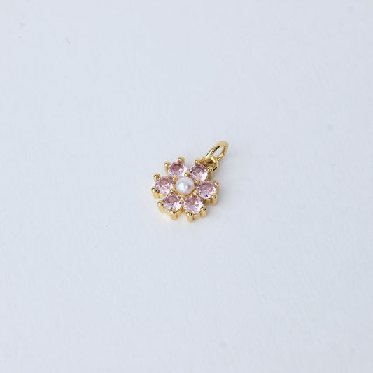 Flower Crystal Charm