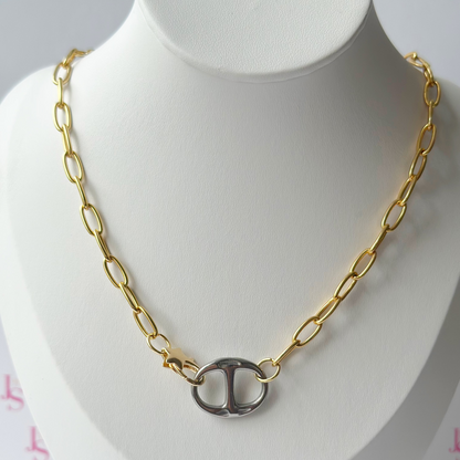 Oval Paperclip Necklace