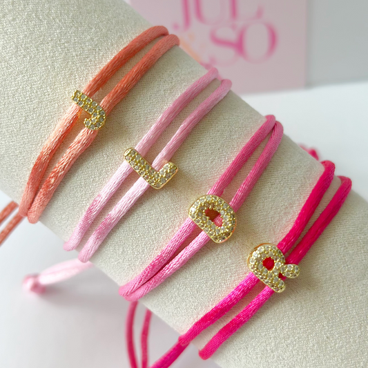 Bubble Initial Bracelet