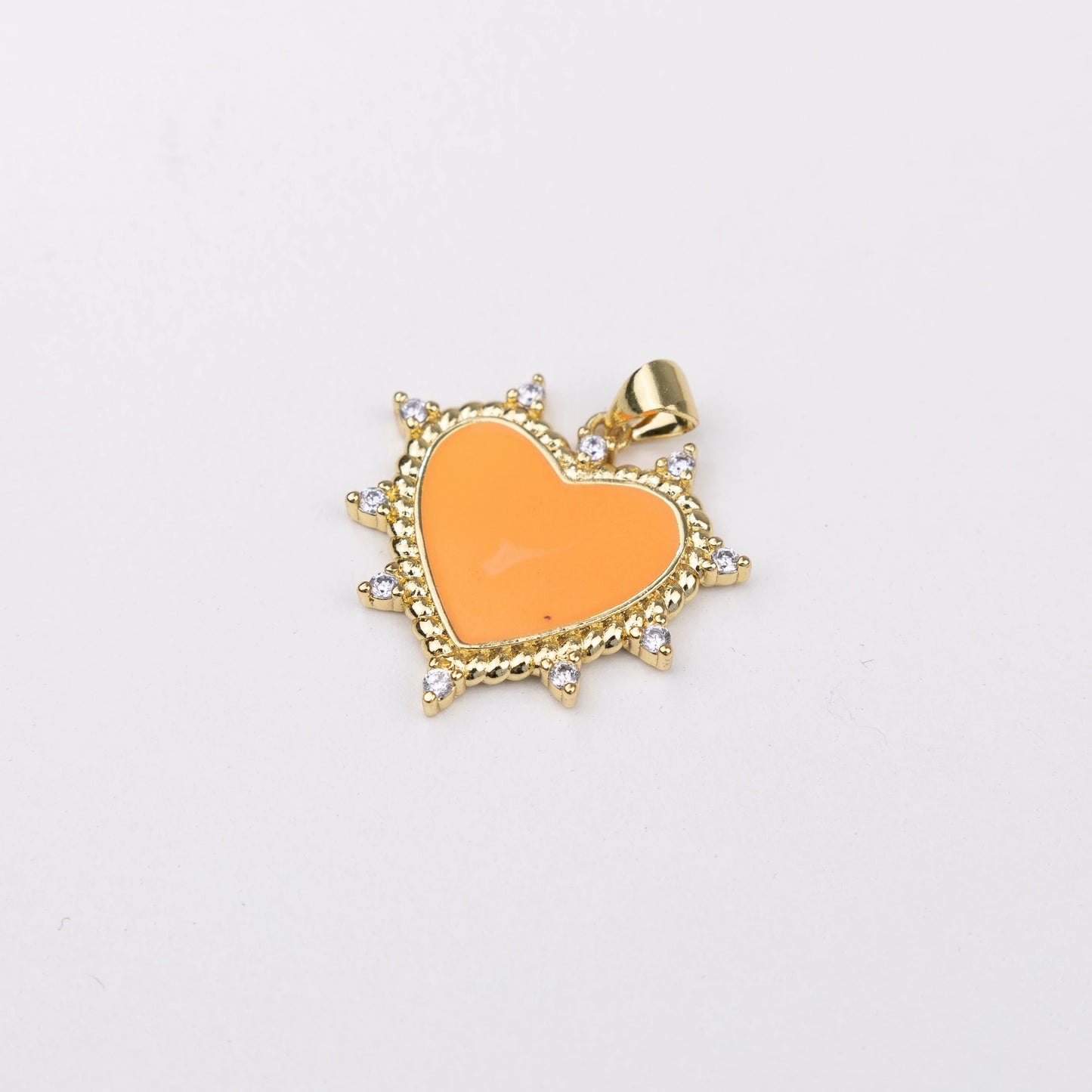 Heart with Crystal Charm