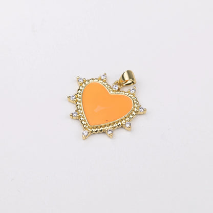 Heart with Crystal Charm