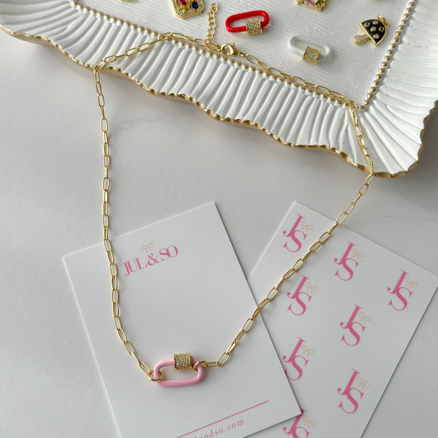 Dainty Paperclip Necklace