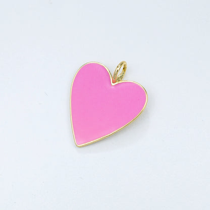 Pink Enamel Heart