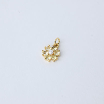 Flower Crystal Charm