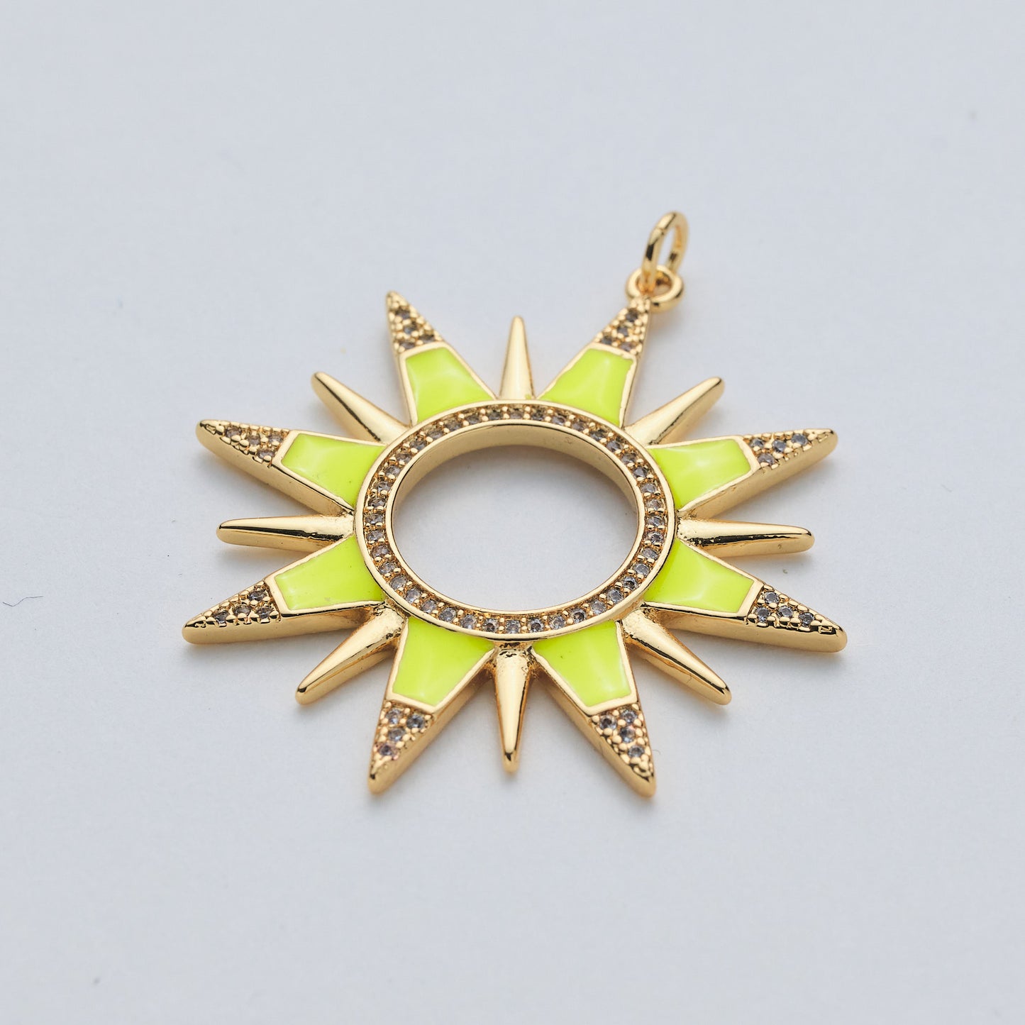 Enamel Sun Charm