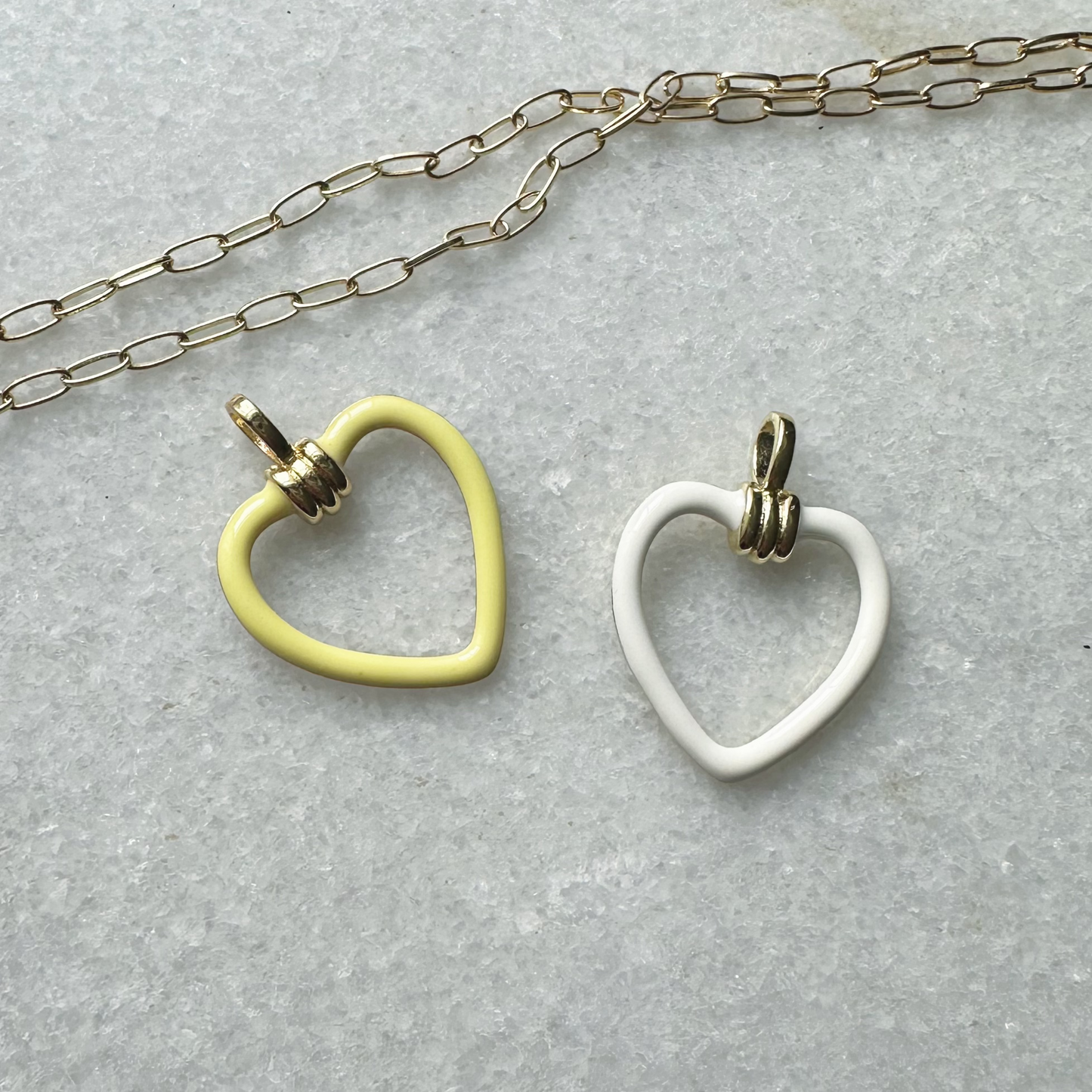 Silhouette Heart Charm