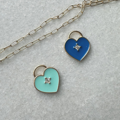 Enamel Heart Charm