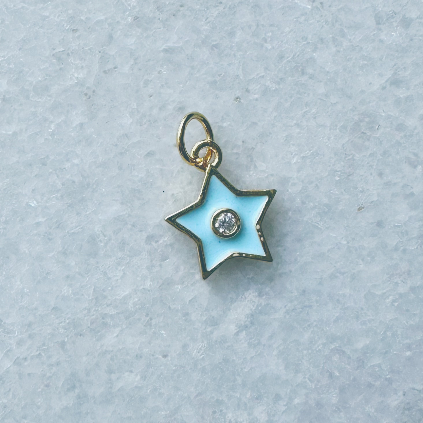 Mini Blue Star Charm