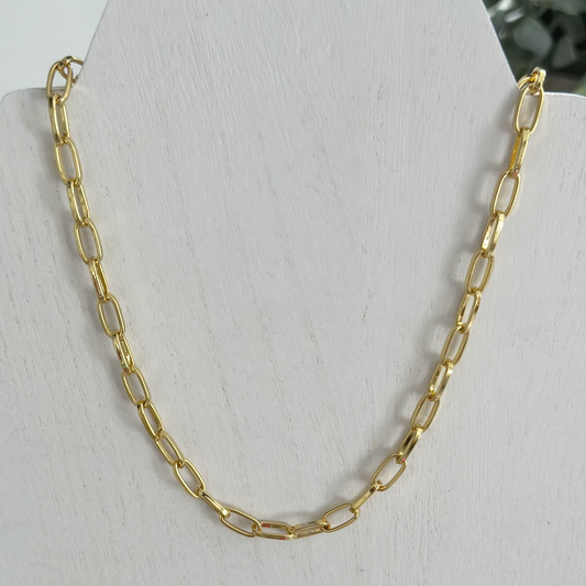 Oval Paperclip Necklace